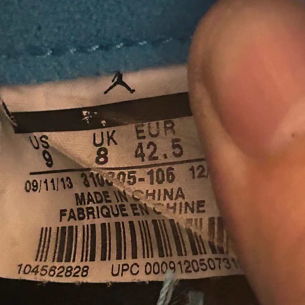 AUTHENTIC Jordan 10 Retro Powder Blue size 9 310805-106 2014 PRE-OWNED